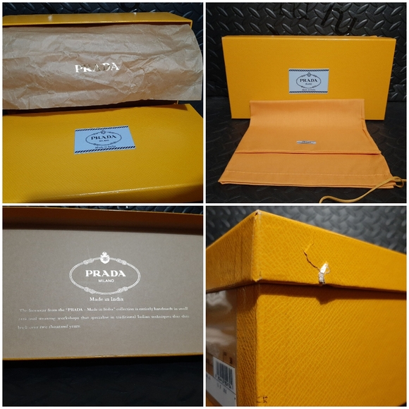 PRADA Calzature Donna woven leather slip-on PRADA size 38 US size 8 - Picture 9 of 11